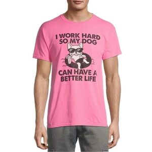 DOM Neon Pink Dog Life Tee